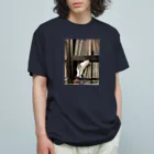 PONTA5/ERIのネコとレコード Organic Cotton T-Shirt