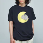 OHANABATAKEのねこくんとお月さま オーガニックコットンTシャツ