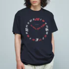 SWEET＆SPICY 【 すいすぱ 】ダーツのNO DARTS NO LIFE ーTIME ー【白×赤】 Organic Cotton T-Shirt