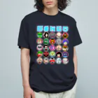 タイムマシン部グッズショップの妖怪ビンゴTシャツ（水色ロゴ） オーガニックコットンTシャツ