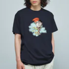 HIGEQLOの山鴞〜ふくろう〜 オーガニックコットンTシャツ