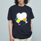 みつ公式ショップの【LOVE＆ビール】 Organic Cotton T-Shirt