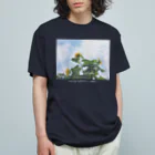 ため息のひらめきのSwaying sunflowers, summer.(sentimental) オーガニックコットンTシャツ