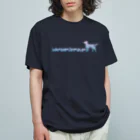 AtelierBoopの花－sun２ ラブラドールレトリバー　文字あり オーガニックコットンTシャツ