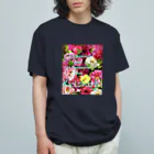 keishojiのぼたん Ⅰ〜Japanese four seasons from Keishoji〜 オーガニックコットンTシャツ