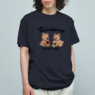 ML HOUSEのTwin bears (2) オーガニックコットンTシャツ