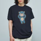 usa100のBふてねくまー オーガニックコットンTシャツ