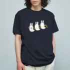 soratoのおばけうさぎ列車 オーガニックコットンTシャツ