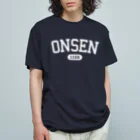 温泉グッズ@ブーさんとキリンの生活のONSEN 1126（ホワイト） Organic Cotton T-Shirt