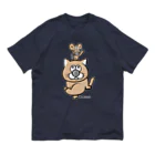 Grumals＋sonotasのぐるまるズ - ねことねずみ Organic Cotton T-Shirt