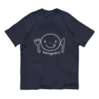 DO-DEMO Factoryのはらぺこ（白） オーガニックコットンTシャツ