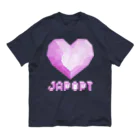 coolbeats🐝💓のGeometric Heart💓JAPANESE POP T-SHIRTS Organic Cotton T-Shirt