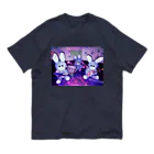 くまきちショップやさんのうさじスリー オーガニックコットンTシャツ