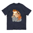 LalaHangeulのTOAD (ヒキガエル) 英字バージョン オーガニックコットンTシャツ