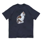 nekousagi*∩..∩のトラミ兄ちゃん自画像？ラベンダー【nekousagi*∩..∩ロゴ入り】 Organic Cotton T-Shirt