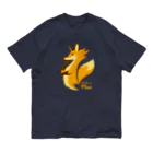 kocoon（コクーン）の計画を練るキツネ オーガニックコットンTシャツ