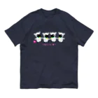 loveclonesのRespect the GOAT やぎさん おゆうぎ会 0592 黒ヤギ座 Organic Cotton T-Shirt