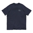 GOODS SHOP【そぞろな小窓】 SUZURI店の[ワンポイント]【ぎがといっしょ】《白線》 オーガニックコットンTシャツ