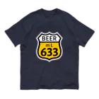 無水屋の【ROUTE 66風】BEER 633 (瓶なし) オーガニックコットンTシャツ