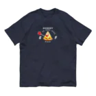 イラスト MONYAAT の腹ペコゲージ　ピザ　B*M オーガニックコットンTシャツ