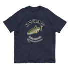 猫と釣り人のAMEMASU_10CW_1 オーガニックコットンTシャツ