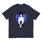 ファムファタル屋さんのCHERIE_Blue Organic Cotton T-Shirt