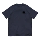 interested in?の1.hydrogen(黒/表裏) オーガニックコットンTシャツ