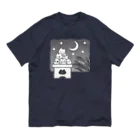 Charamaru Marketの重なる猫（お団子） オーガニックコットンTシャツ