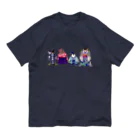 ヤママユ(ヤママユ・ペンギイナ)のいずれ菖蒲か杜若₋Aptenodytes Kimono Penguins- Organic Cotton T-Shirt