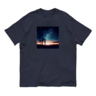 終わらない夢🌈の幻想的な夜空🌌 オーガニックコットンTシャツ