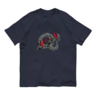 ヨコタンヌ堂の黒神龍 オーガニックコットンTシャツ