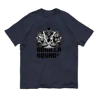 GORILLA SQUAD 公式ノベルティショップのアングリーゴリラビルダー/ロゴ黒 Organic Cotton T-Shirt