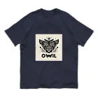 kotpopのOwl and knowledge Organic Cotton T-Shirt