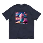 chan-takehaniのドリーミークリームソーダー オーガニックコットンTシャツ