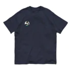 HANAMIの花心ロゴ（サークル） オーガニックコットンTシャツ