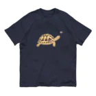 めろんぽっぷのお店だよのミツバチとヘルマンリクガメ  オーガニックコットンTシャツ