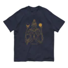 Bo tree teeのThe sun & the moon (beige) Organic Cotton T-Shirt