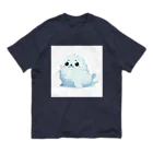 あざらしAI工房のふわふわホワイトコート【あざらしAI工房】 オーガニックコットンTシャツ