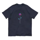 NIKORASU GOのバラの花 オーガニックコットンTシャツ