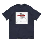 CARPE DIEMのファッ×ンラット 白枠 オーガニックコットンTシャツ