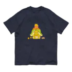 めろんぽっぷのお店だよのこたつカメのこたろー　緑 オーガニックコットンTシャツ