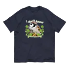 “すずめのおみせ” SUZURI店の東京すずめ（I don't know） オーガニックコットンTシャツ