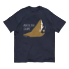さかたようこ / サメ画家のほっとひと息サメ〈濃いめの地色向け〉  オーガニックコットンTシャツ