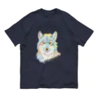 篠山。のオオカミ オーガニックコットンTシャツ