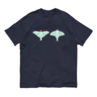 さちこの生物雑貨のオオミズアオとオナガミズアオ オーガニックコットンTシャツ