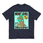 SWEET＆SPICY 【 すいすぱ 】ダーツのMINT GIRL オーガニックコットンTシャツ