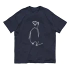 ONESTROKEPENGUINのひとふでがきペンギン（サイン入り） オーガニックコットンTシャツ