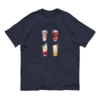 志瓜のSUZURIの4杯のグラスドリンク Organic Cotton T-Shirt