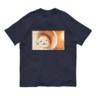 mofmenomossoのカプチーノ猫 オーガニックコットンTシャツ