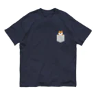 しばじるしデザインのひょっこり柴犬 Organic Cotton T-Shirt